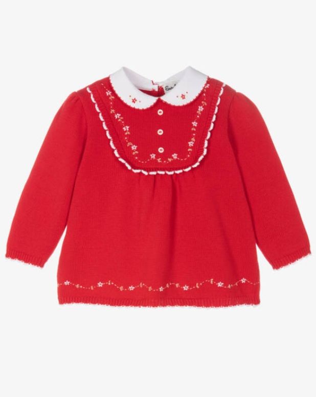 Sarah Louise -a- Red Knitted Dress 008812